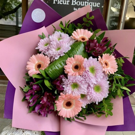 Buchet crizanteme si germini BF078