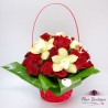 Cos trandafiri si cymbidium CF062