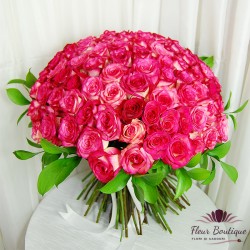 Buchet 101 trandafiri "Passion in Pink"