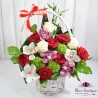 Cos floral trandafiri si orhidee CF071