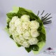 Buchet 19 trandafiri White Roses BF095