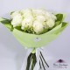 Buchet trandafiri albi