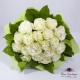 Buchet 19 trandafiri White Roses BF095